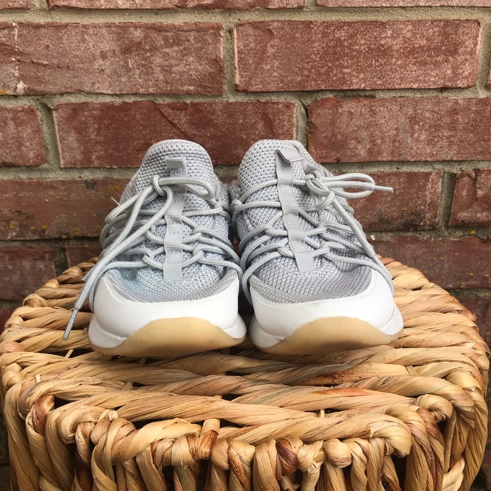 Gray sneakers